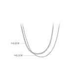 925 Silver Women's CZ Tennis Necklace Chain