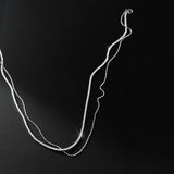 925 Silver Women's CZ Tennis Necklace Chain