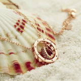 S925 Silver Heart Pendant Love Clasp Diamond Necklace