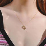 S925 Sterling Silver Triangle Clavicle Chain Necklace