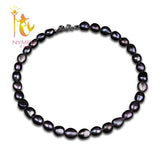 Baroque Pearl Necklace Freshwater Fine Choker for Party
