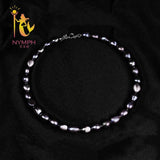 Baroque Pearl Necklace Freshwater Fine Choker for Party