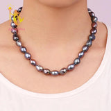 Baroque Pearl Necklace Freshwater Fine Choker for Party