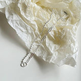 925 Silver Asymmetry Necklace with Pig Nose Pendant