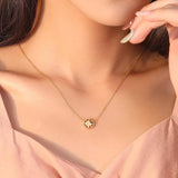 S925 Sterling Silver Compass Necklace Women's Holiday Jewelry