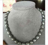 10-11mm South Sea Baroque Silver Grey Pearl Necklace
