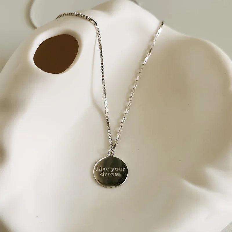 925 Silver Double English Necklace for Women