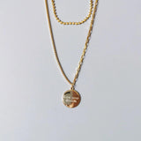 925 Silver Double English Necklace for Women
