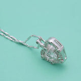 Bohemian Heart Choker Necklace 925 Sterling Silver Chain Female Jewelry
