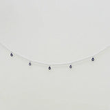 925 Sterling Silver Pendant Necklace Choker Cubic Zircon Women Jewelry