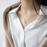 925 Silver Necklace Elizabeth Portrait Round Pendant Fine Jewelry