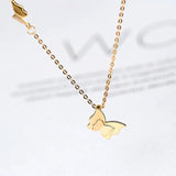 S925 Silver Classic Butterfly Necklace Couple Love Gift