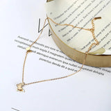 S925 Silver Classic Butterfly Necklace Couple Love Gift