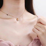 S925 Silver Classic Butterfly Necklace Couple Love Gift
