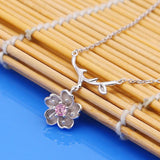Romantic Glamour Crystal Plum Necklace