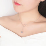 Women's 925 Silver Necklace Ball Pendant Chokers Fine Jewelry