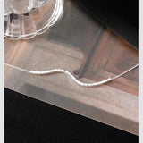 925 Silver Geometric Square Necklace Couple Gift