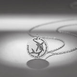 925 Silver Shark Pendant Necklace for Men Girls