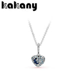 925 Silver Shining Star Arch Moon Heart Necklace Pendant
