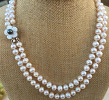 Natural Freshwater Pearl Necklace 18-19inch
