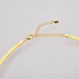 925 Silver Chain Necklace Choker Zircon Crystal Punk Gift