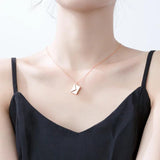 Women's Love Letter Envelope Pendant Necklace With Chain