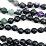 8mm Indian Agate 108 Beads Tassel Necklace Wrist Bracelet Spirituality