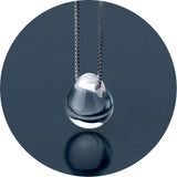 Crystal Drop Shape Choker Necklace 925 Silver