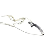 Spring Bird Necklace 925 Sterling Silver Jewelry Choker Vintage Pendant