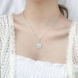 Real Moissanite Necklace for Women S925 Sterling Silver Water Drop Pendant