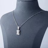 925 Silver Jesus Pendant Iced CZ Women's Pendant Hip Hop High Charm Gift