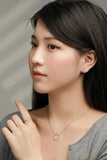 Sparkling Zircon Necklace & Earrings Set for Women