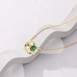 925 Silver Fragment Pendant Necklace Zircon Bijoux Wedding Jewelry Set