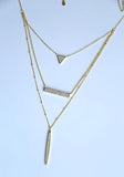 925 Silver Micro Pave CZ Layer Necklace