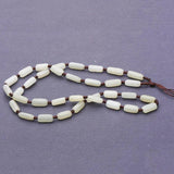 Natural Hetian Jade Beads Lanyard Necklace Retro Jewelry for Women Men