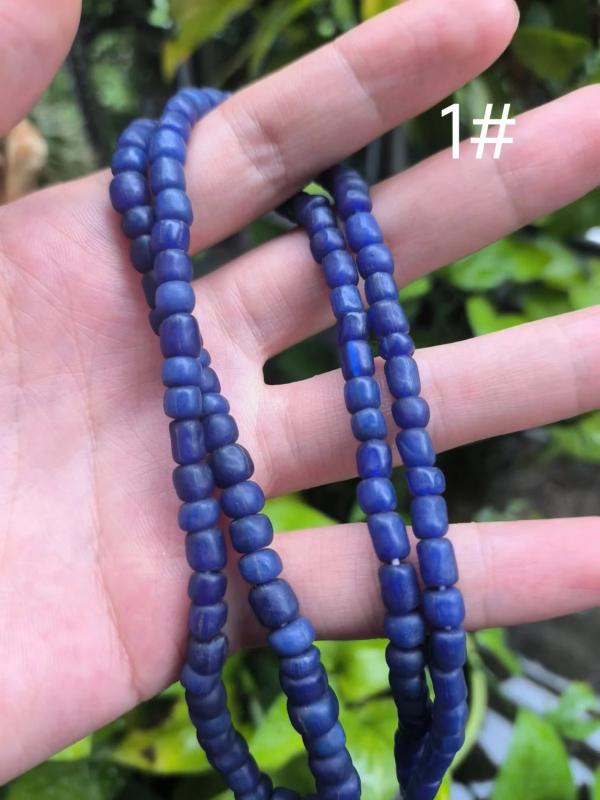 Natural West Glass Bead Chain LouLan Exotic Jewelry