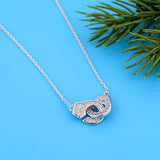 925 Silver Handcuff Pendant Necklace Women High Femal Jewelry