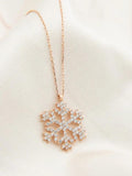 Snowflake Pendant Sterling Silver Necklace