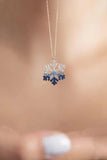 Snowflake Pendant Sterling Silver Necklace