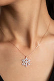 Snowflake Pendant Sterling Silver Necklace