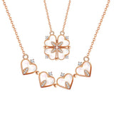 Heart Pendant Silver Necklace for Women