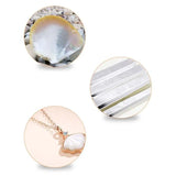 Sterling Silver Mother-of-pearl Shell Pendant Necklace