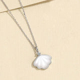 Sterling Silver Mother-of-pearl Shell Pendant Necklace