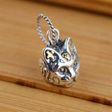 S925 Sterling Silver Leopard Head Pendant Couples Jewelry Gift