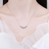 Moissanite Necklace 925 Sterling Sliver18k Plated Necklaces