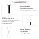 925 Sterling Silver Geometric Cuban Chain Necklace