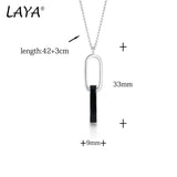 925 Sterling Silver Geometric Cuban Chain Necklace