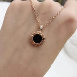S925 Sterling Silver Double-Sided Necklace Pendant Jewelry