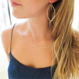 925 Silver Bar Choker Necklace Pendant Statement Boho Women Jewelry