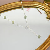 Natural Jade 925 Sterling Silver Necklace Ladies Jewelry
